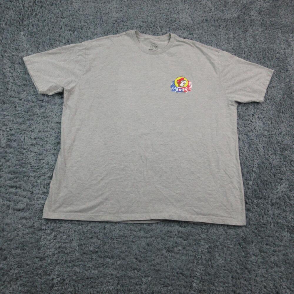 Buc-ee's Shirt Mens 4XL Gray 2024 A Party We Can All Join Graphic Back Print Tee